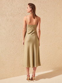 Платье миди Trendyol модель TPRSS19BB0058/Yesil Фото