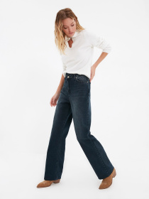 Широкі джинси Trendyol Wide Leg модель TWOAW22JE0944/Indigo Фото