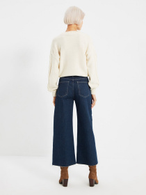 Расклешенные джинсы Trendyol Culotte модель TWOAW22JE0589/Lacivert Фото