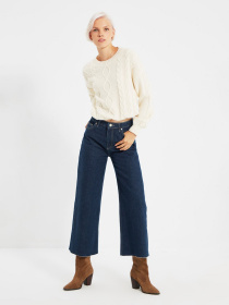 Джинси кльош Trendyol Culotte модель TWOAW22JE0589/Lacivert Фото