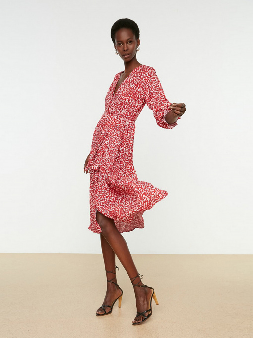 Платье миди Trendyol модель TWOSS22EL0266/Kirmizi Фото