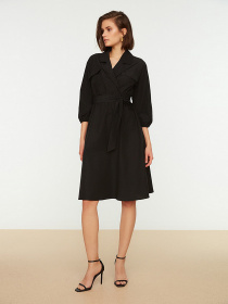 Платье миди Trendyol модель TWOSS22EL0116/Siyah Фото