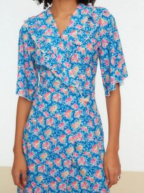 Платье миди Trendyol модель TWOSS22EL0072/Mavi Фото