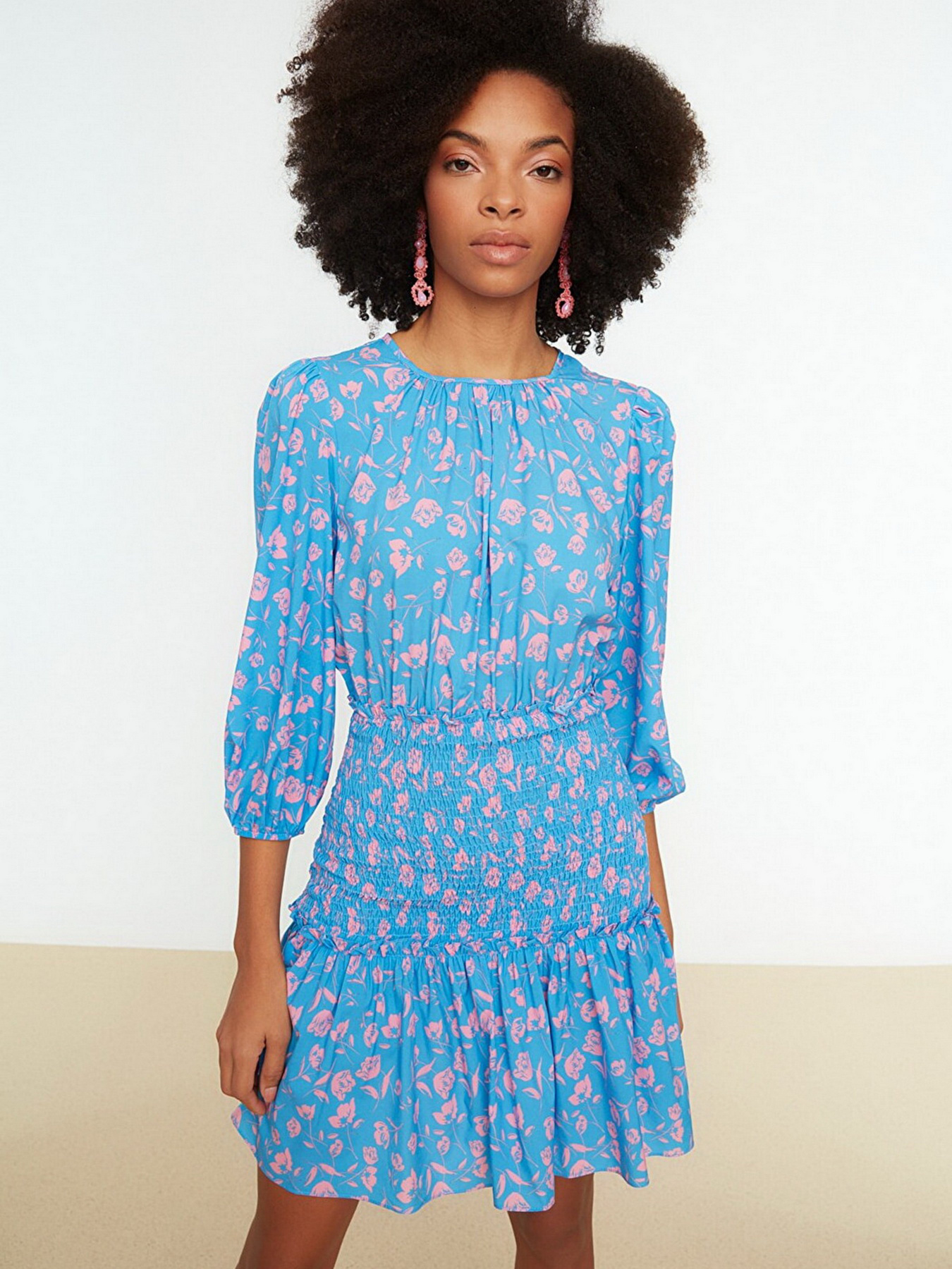 Сукня міні Trendyol модель TWOSS22EL0071/Mavi Фото