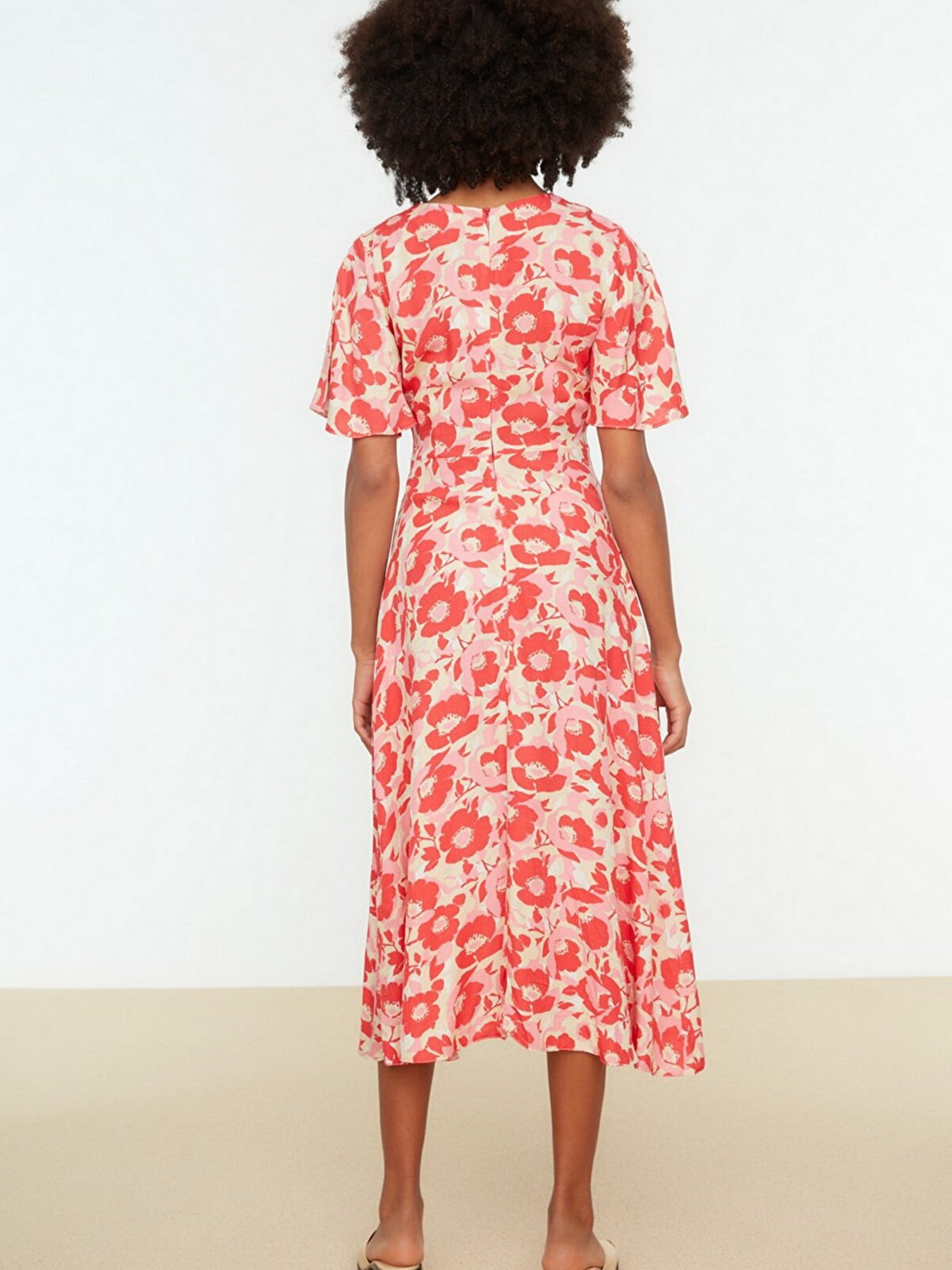 Сукня міді Trendyol модель TWOSS22EL0168/Pembe Фото