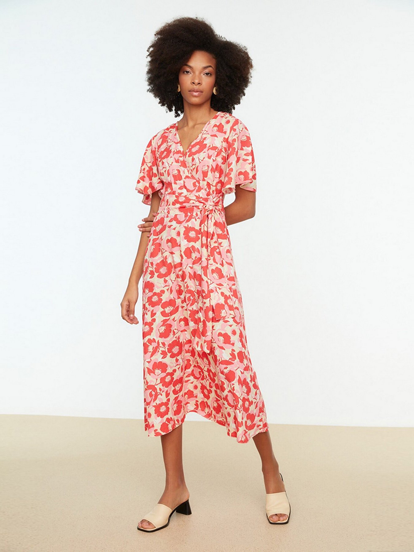 Сукня міді Trendyol модель TWOSS22EL0168/Pembe Фото