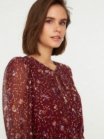 Сукня міні Trendyol модель TWOSS22EL0124/Bordo Фото