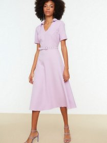 Сукня міді Trendyol модель TWOSS22EL0139/Lila Фото