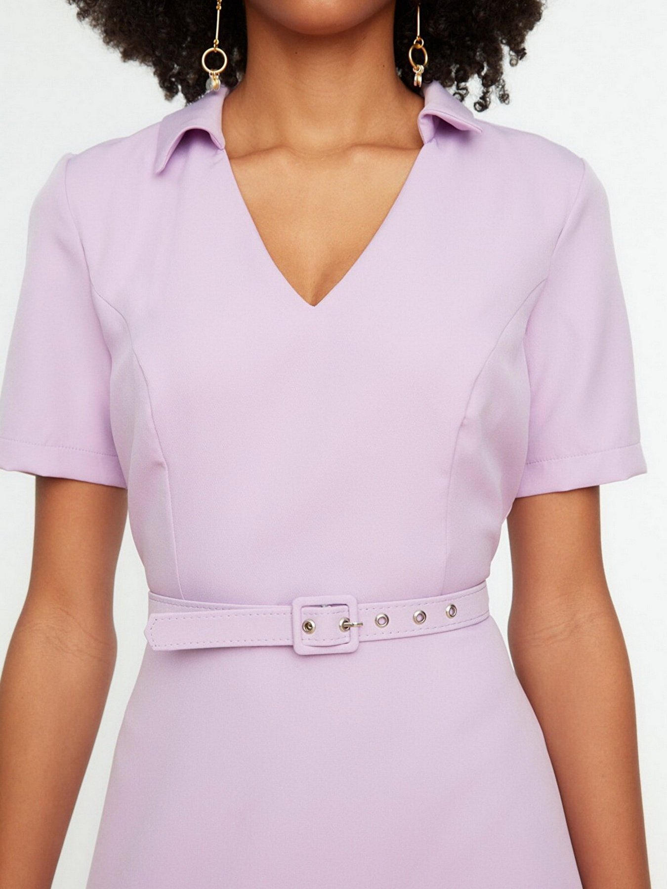 Сукня міді Trendyol модель TWOSS22EL0139/Lila Фото