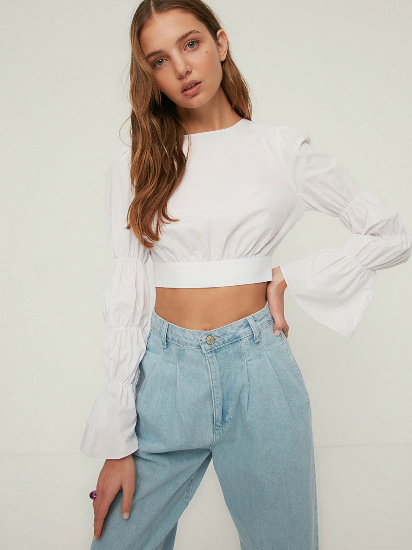 Блуза Trendyol модель TWOSS22BZ0052/Ekru Фото