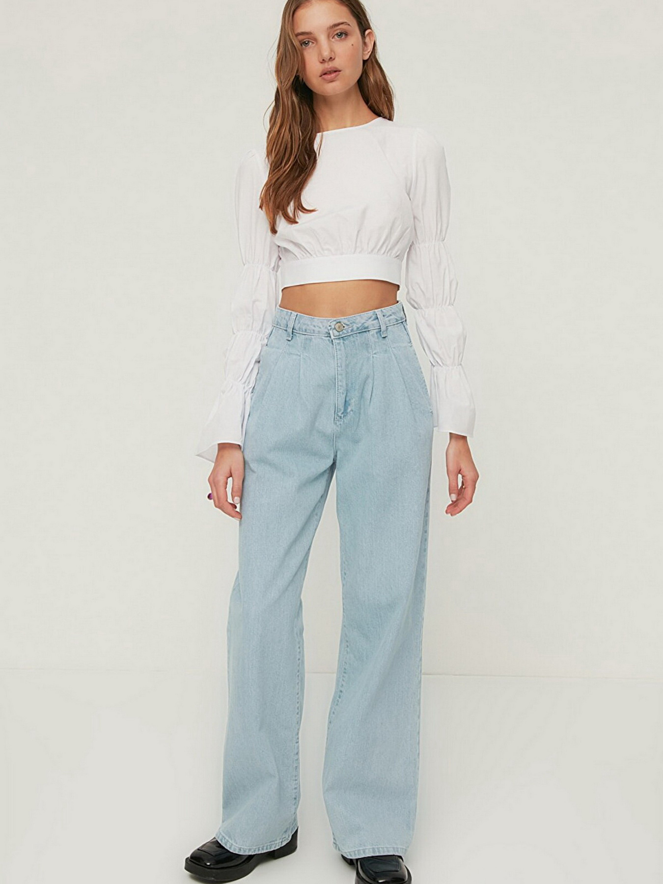 Блуза Trendyol модель TWOSS22BZ0052/Ekru Фото