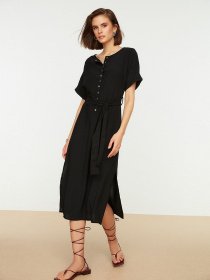Платье миди Trendyol модель TWOSS22EL0075/Siyah Фото