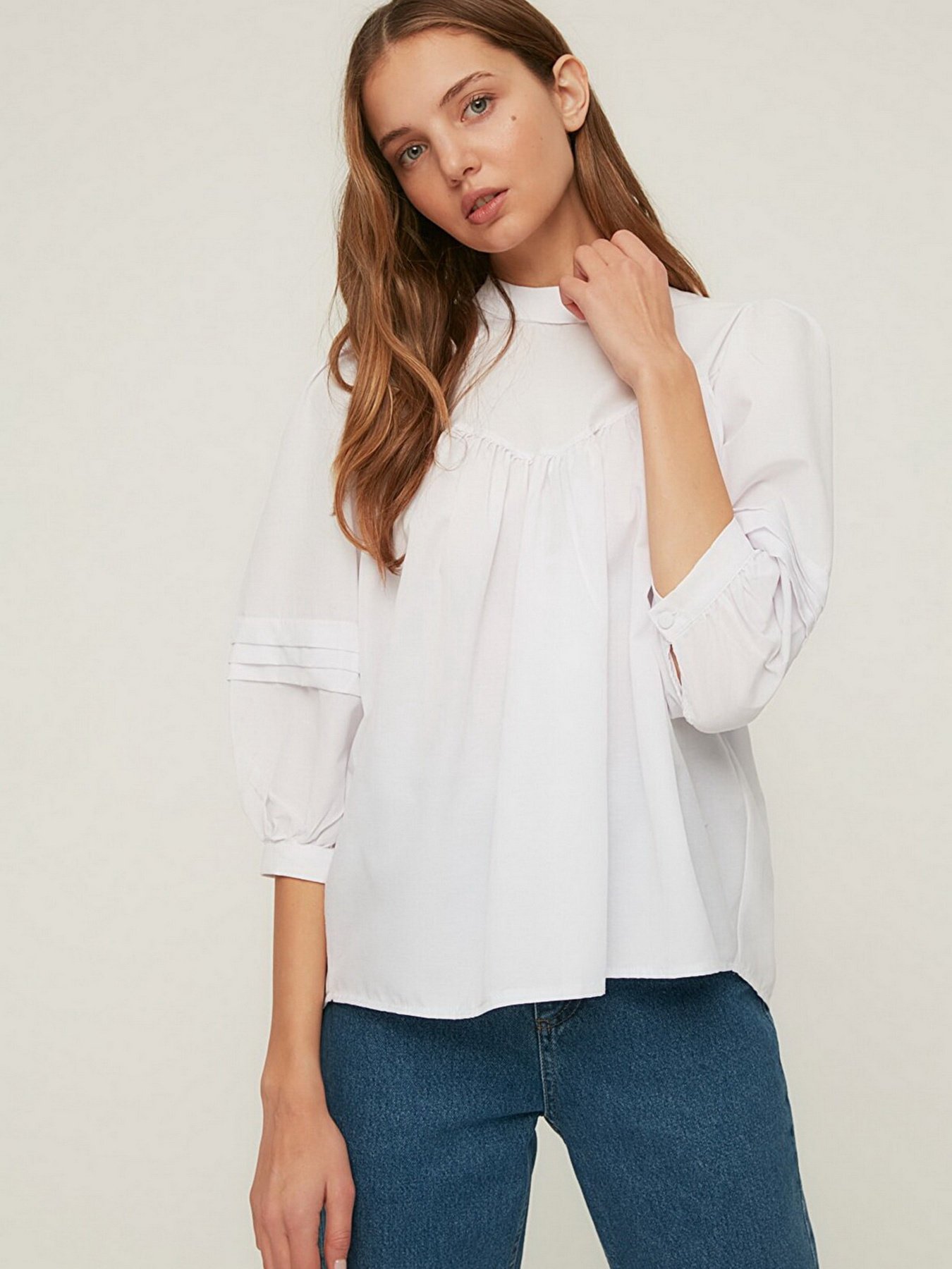 Блуза Trendyol модель TWOSS22BZ0203/Ekru Фото