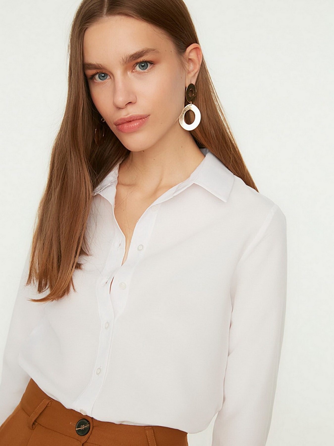 Блуза Trendyol модель TWOSS22GO0072/Ekru Фото