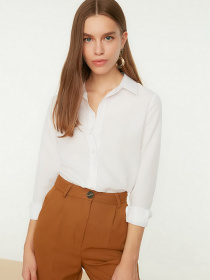 Блуза Trendyol модель TWOSS22GO0072/Ekru Фото