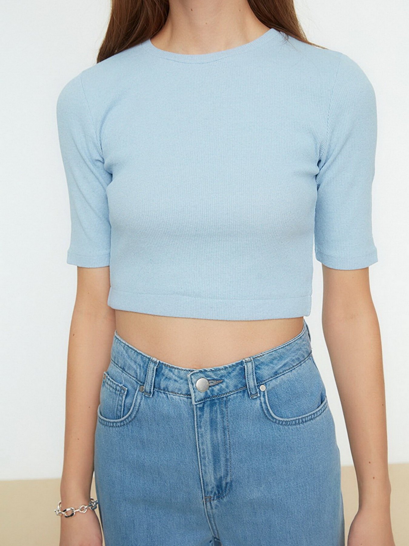 Топ Trendyol модель TWOSS22BZ0290/Mavi Фото