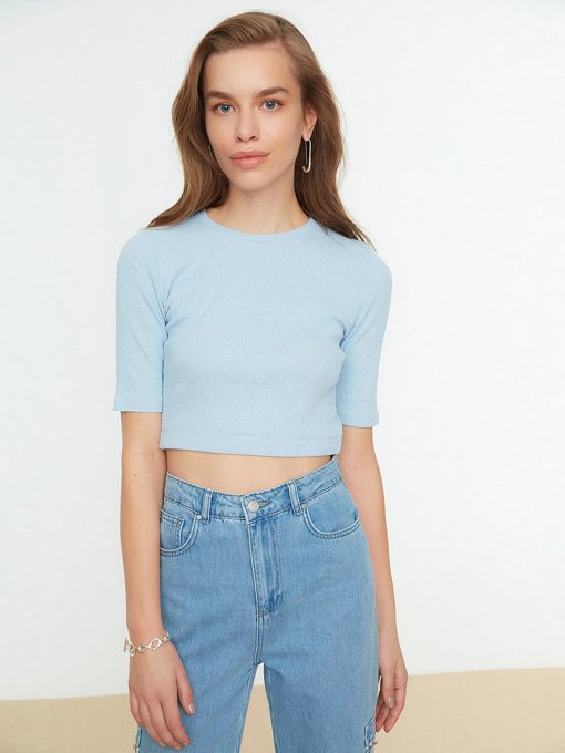 Топ Trendyol модель TWOSS22BZ0290/Mavi Фото