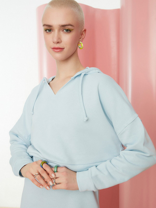 Худи Trendyol модель TWOSS22SW0076/Acik Mavi Фото