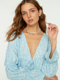 Платье мини Trendyol модель TWOSS22EL0832/Acik Mavi Фото