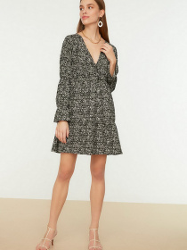 Платье мини Trendyol модель TWOSS22EL0832/Siyah Фото