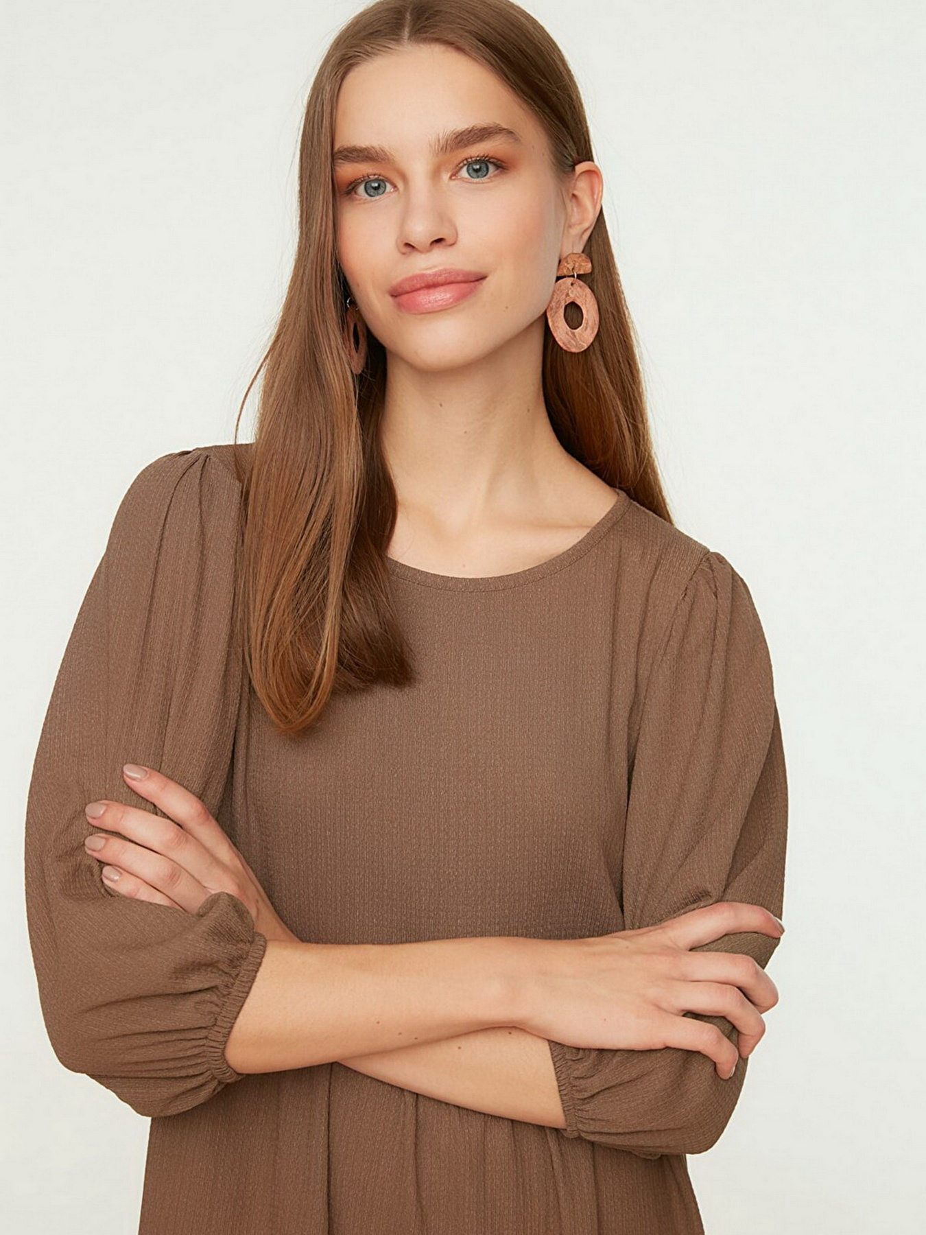 Сукня міні Trendyol модель TWOSS22EL0831/Vizon Фото