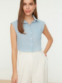 Топ Trendyol модель TWOSS22GO0133/Mavi Фото