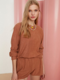 Повсякденний костюм Trendyol модель TWOSS22AU0127/Kahverengi Повсякденний костюм Trendyol модель TWOSS22AU0127/Kahverengi Фото