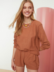 Повсякденний костюм Trendyol модель TWOSS22AU0127/Kahverengi Повсякденний костюм Trendyol модель TWOSS22AU0127/Kahverengi Фото