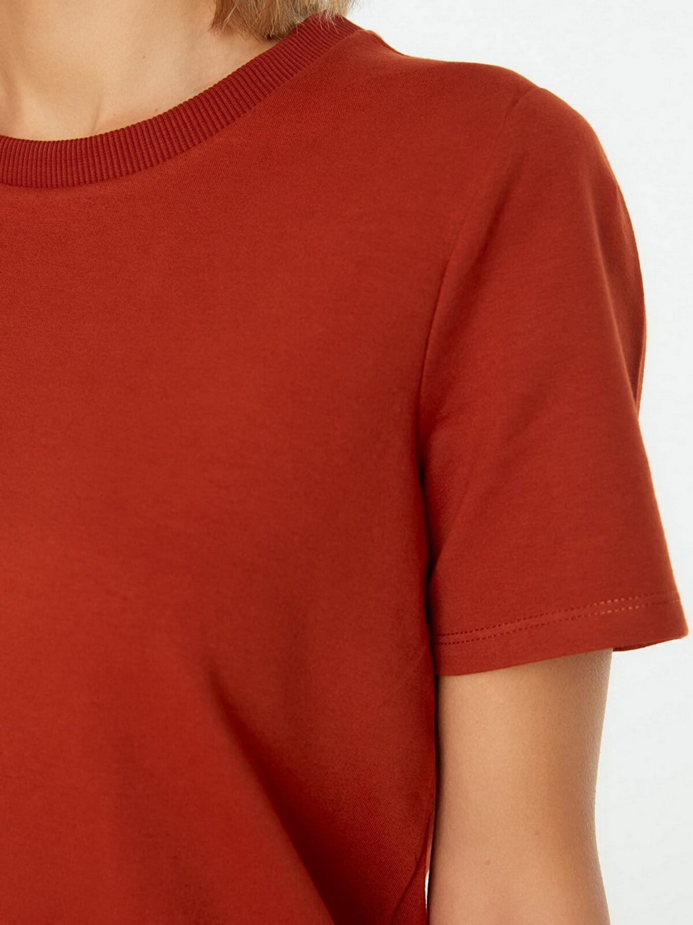 Платье-футболка Trendyol модель TWOSS22EL0825/Camel Фото