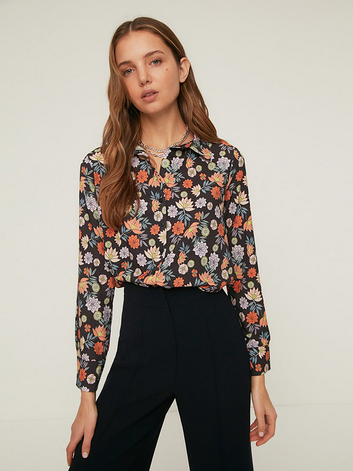 Блуза Trendyol модель TWOSS22GO0196/Siyah Фото