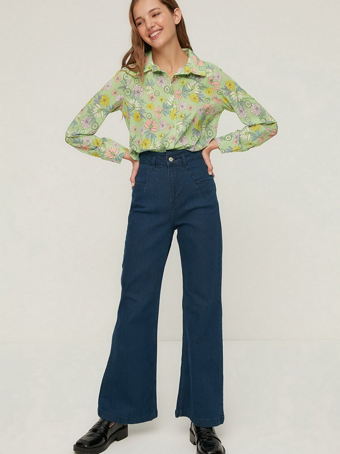 Блуза Trendyol модель TWOSS22GO0196/Yesil Фото