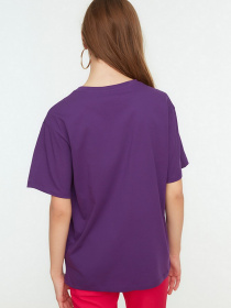 Футболка Trendyol модель TWOSS22TS0546/Mor Фото