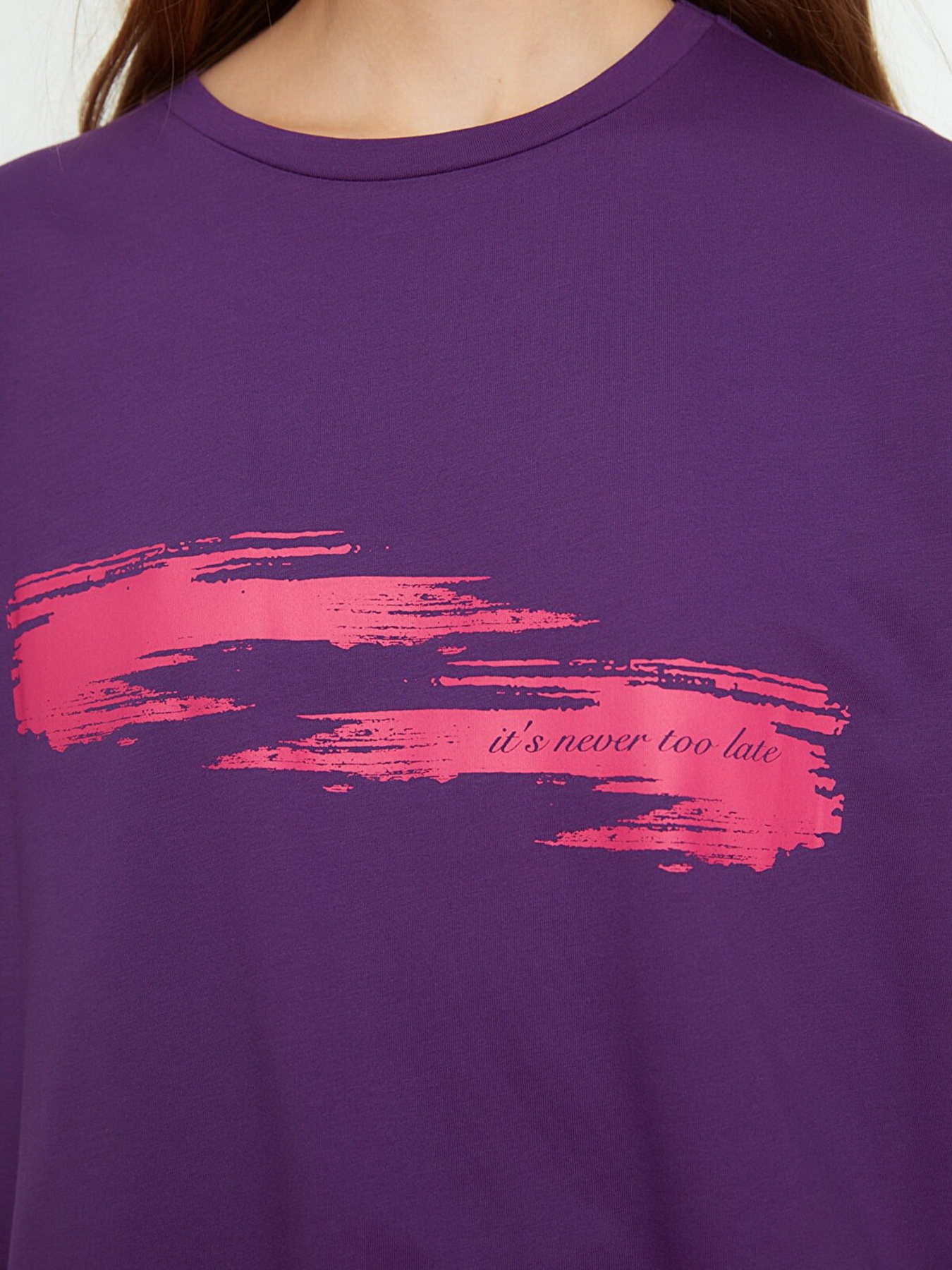 Футболка Trendyol модель TWOSS22TS0546/Mor Фото