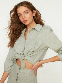 Блуза Trendyol модель TWOSS22GO0195/Haki Фото