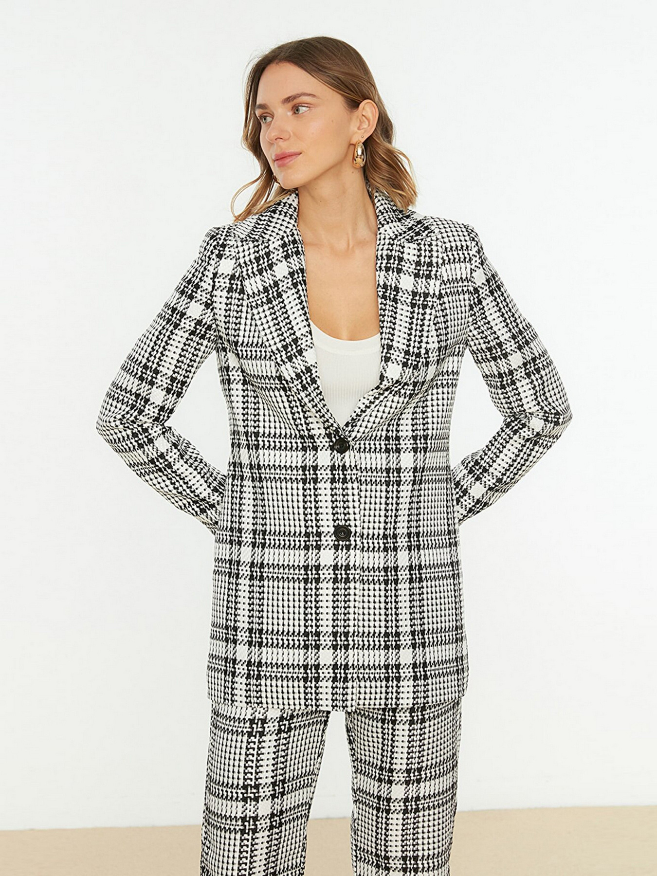 Пиджак Trendyol модель TWOSS22CE0093/Siyah Пиджак Trendyol модель TWOSS22CE0093/Siyah Фото