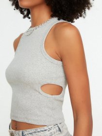 Топ Trendyol модель TWOSS22AL0026/Gri Фото