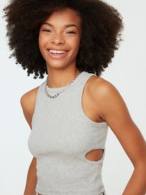 Топ Trendyol модель TWOSS22AL0026/Gri Фото