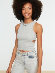 Топ Trendyol модель TWOSS22AL0026/Gri Фото