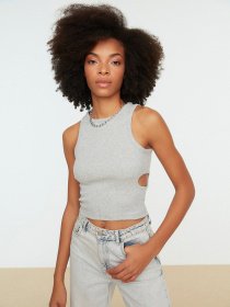 Топ Trendyol модель TWOSS22AL0026/Gri Фото