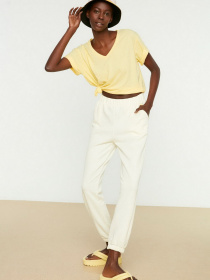 Спортивні штани Trendyol модель TWOSS22EA0027/Beyaz Фото