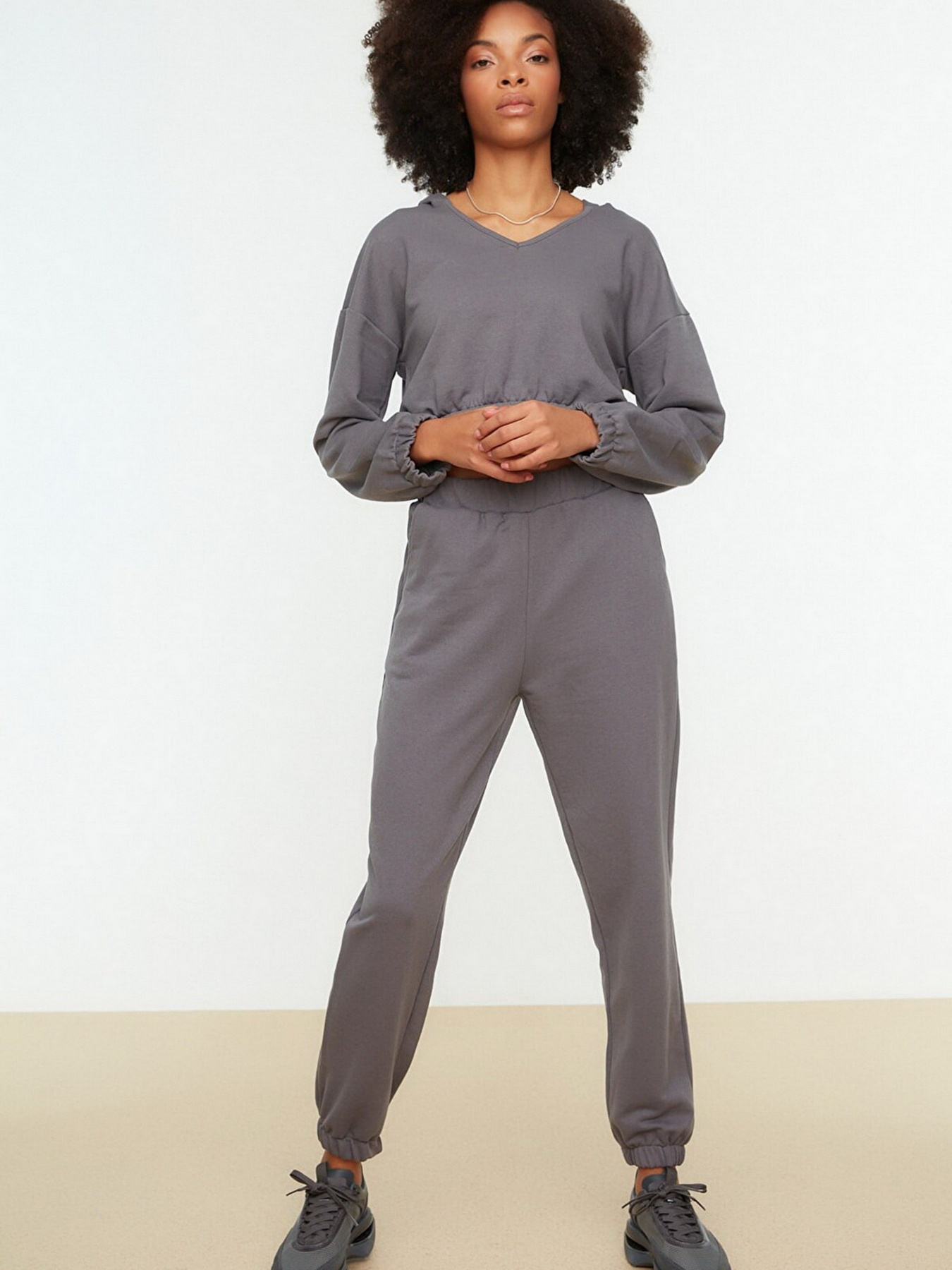 Штани спортивні Trendyol модель TWOSS22EA0027/Antrasit Фото