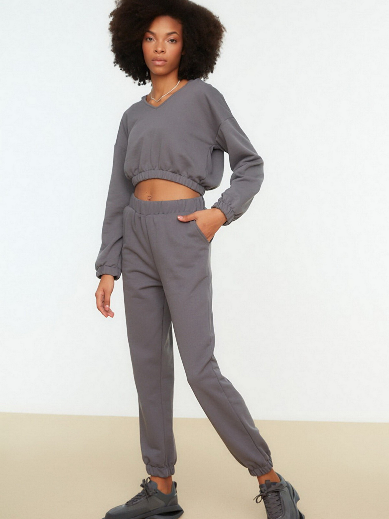 Штаны спортивные Trendyol модель TWOSS22EA0027/Antrasit Фото