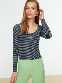 Лонгслив Trendyol модель TWOSS22BZ0689/Lacivert Фото