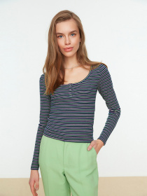 Лонгслив Trendyol модель TWOSS22BZ0689/Lacivert Фото