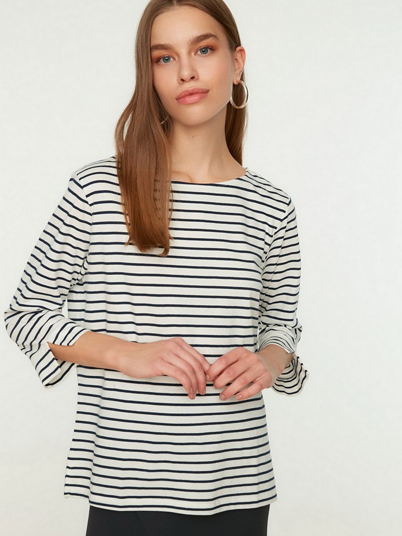 Лонгслів Trendyol модель TWOSS22BZ0691/Beyaz Фото