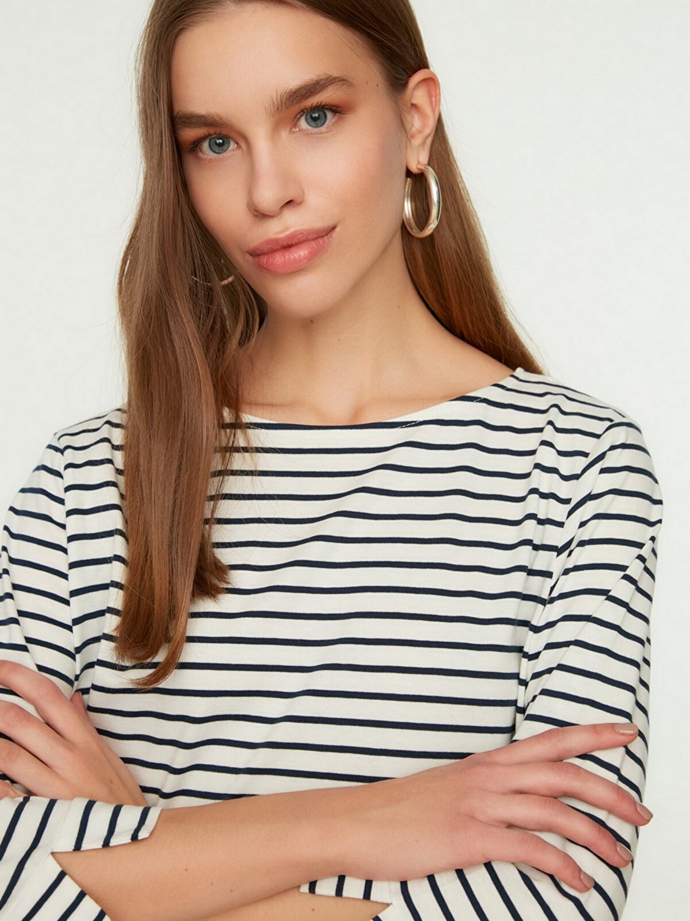 Лонгслів Trendyol модель TWOSS22BZ0691/Beyaz Фото