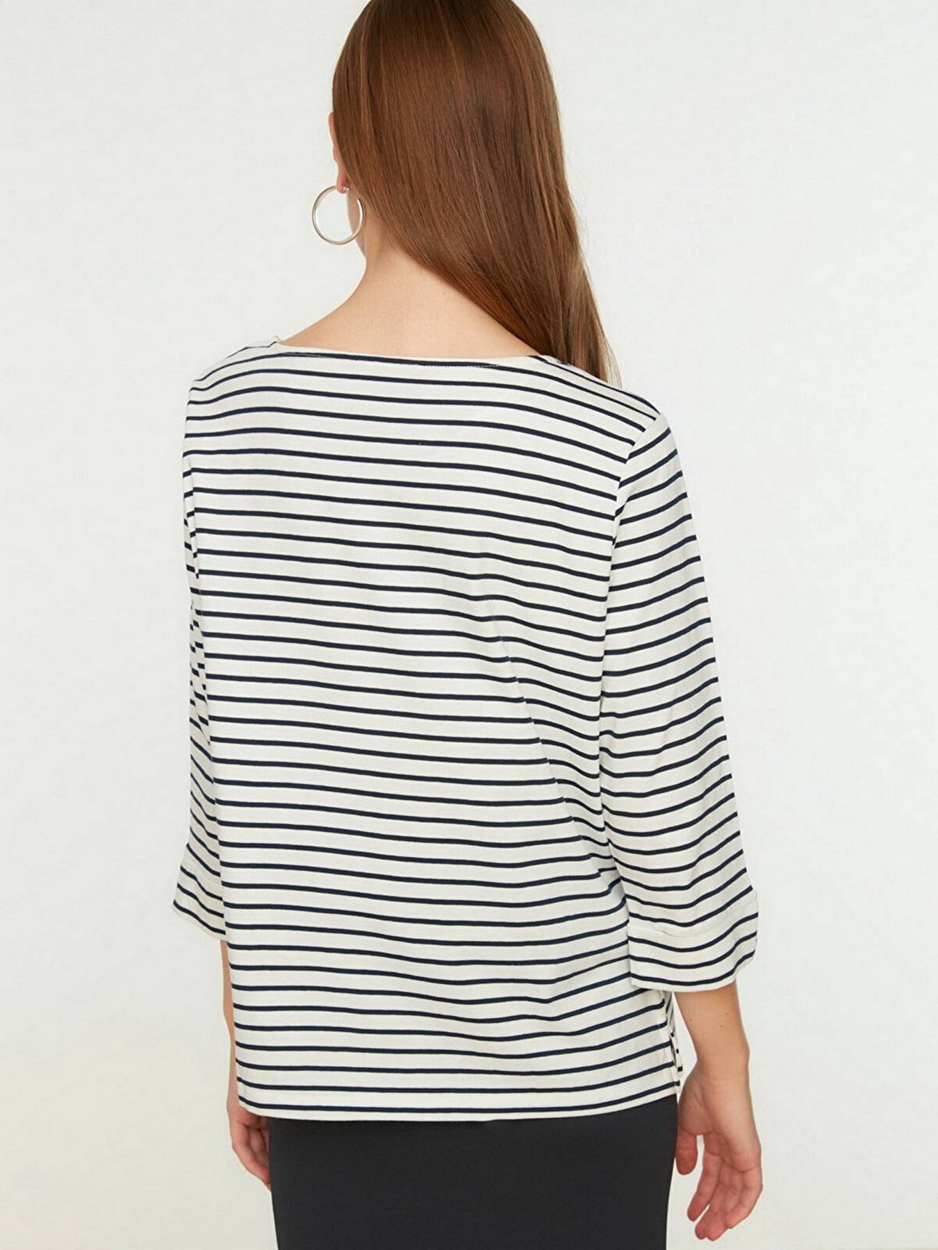 Лонгслів Trendyol модель TWOSS22BZ0691/Beyaz Фото