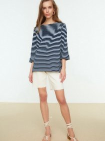 Лонгслів Trendyol модель TWOSS22BZ0691/Lacivert Фото