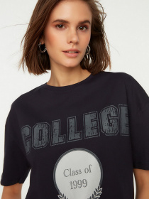 Футболка Trendyol модель TWOSS22TS0650/Lacivert Фото