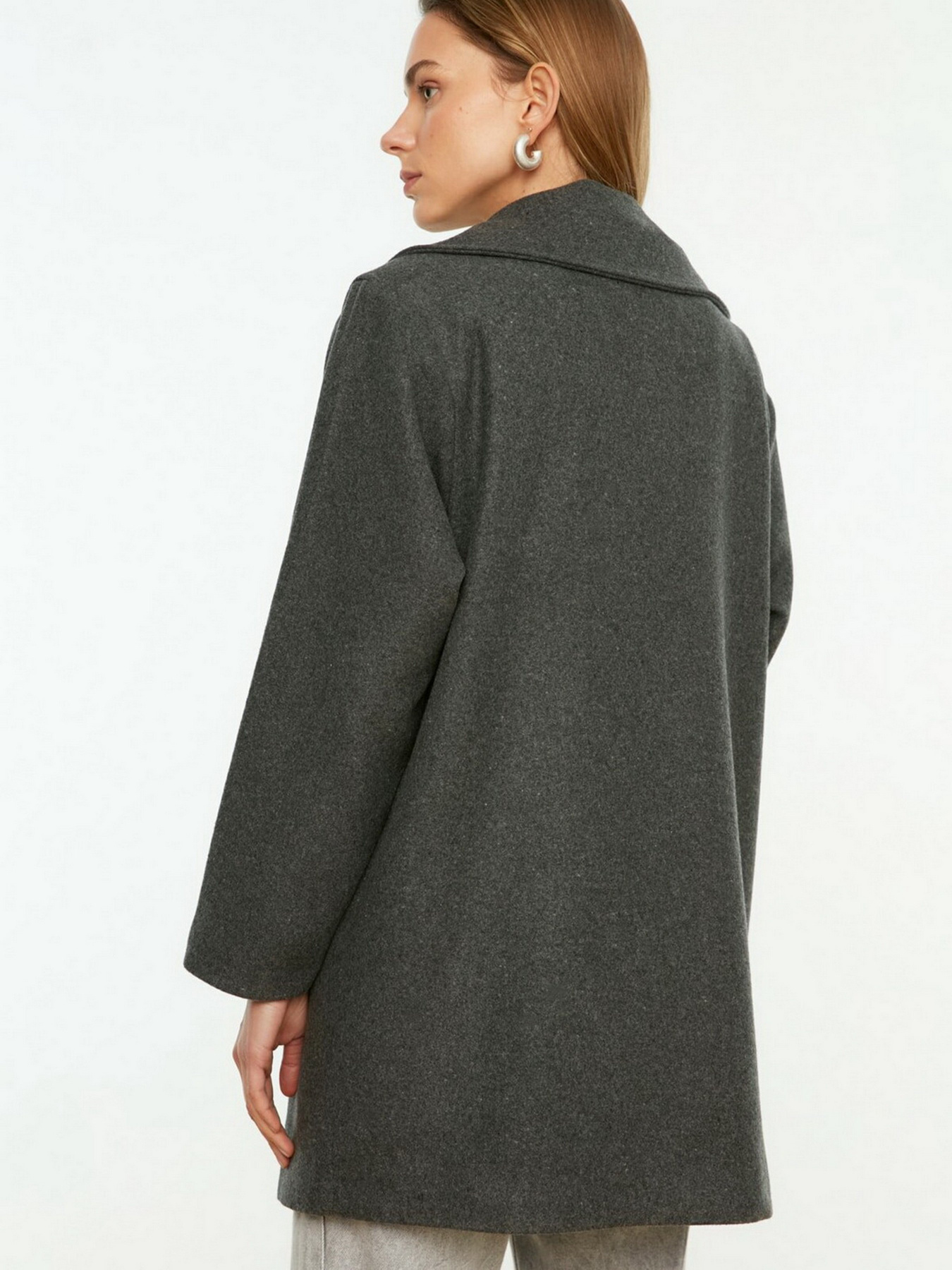 Пальто Trendyol модель TWOAW22KB0101/Antrasit Фото